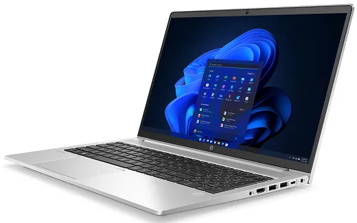 HP Probook 455 G9 15.6" yrityskannettava (Ryzen 5 5625U, 8 Gt, 256 Gt SSD, B-grade)