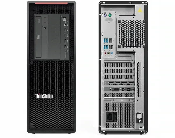Lenovo ThinkStation P520 työasema (Xeon W-2145, 64 Gt, 256 Gt SSD, Quadro P2000)